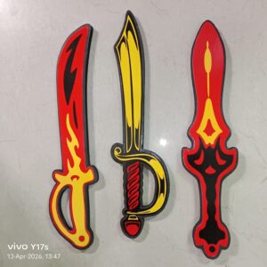 Foaming Toy Swords Pack of 3