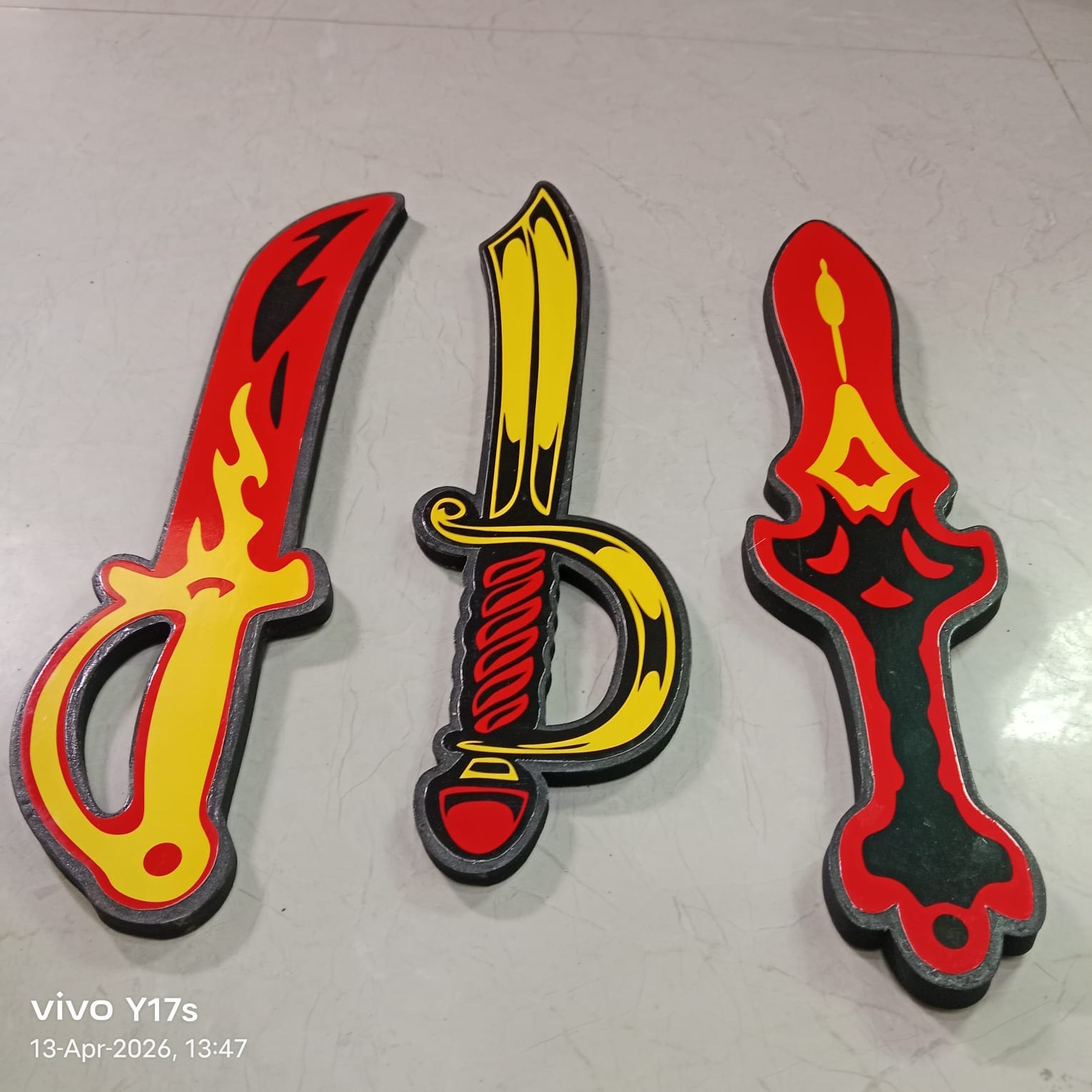 Foaming Toy Swords Pack of 3 - Image 3